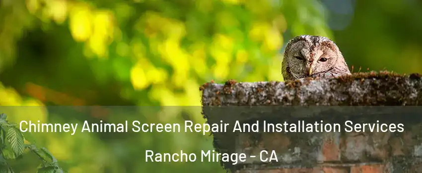  Chimney Animal Screen Repair And Installation Services Rancho Mirage - CA